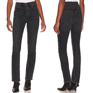 AGOLDE Freya High Rise Slim Jeans Women’s Size 27 Hoax Black Stretch Organic
